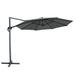 Arlmont & Co. Roma 139 Umbrella in Gray | 92 H x 139 W x 139 D in | Wayfair 8A995945CC7046F48565EF1CB252EB70