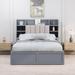 Red Barrel Studio® Carlo Bed Upholstered/Linen in Gray | 47.2 H x 57.2 W x 83.86 D in | Wayfair A1EF9EBB951A48F5B01CD50F1ECA0889