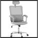 Inbox Zero Maline Mesh Office Chair Upholstered/Mesh/Metal in Gray | 43.5 H x 24 W x 27 D in | Wayfair A396D58EC088429A9244269996CA065D