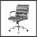 Ivy Bronx Kreshnik Task Chair Upholstered/Metal in Gray | 36.22 H x 21.65 W x 26.77 D in | Wayfair FDA3E5B108AF467EA395F15CFF4D9405