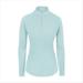 RJ Classics Libby Long Sleeve Sun Shirt - XL - Aqua Horsehoe Microprint - Smartpak