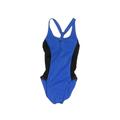 Nike One Piece Swimsuit: Blue Print Swimwear - Women's Size X-Small