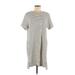 Buffalo by David Bitton Casual Dress - Shift: Gray Stripes Dresses - Women's Size Medium