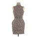 St. John Collection Casual Dress - Sweater Dress: Brown Tortoise Dresses - Women's Size 6