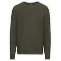 Camel Active Feinstrickpullover aus organic Cotton Herren leaf green, Gr. M, Baumwolle, Männlich Pullover