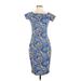 Alexia Admor Casual Dress - Party: Blue Floral Dresses - Women's Size X-Small