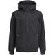 Softshelljacke JACK & JONES JUNIOR "JJEBASIC SOFTSHELL HOOD SN JNR" Gr. 128, schwarz (black) Jungen Jacken Softshelljacken