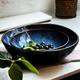 Nordic Ceramic Bowls Set | Japanese Style Ramen | Salad | Noodle | Big Soup Bowl | 27oz Ceramic Bowl | Decorative Tableware | Blue Bowl