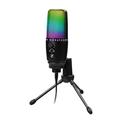 Audio Equipment VWRXBZ USB Microphone Desktop Podcast Microphone PC Gaming Mic Perceptible Noise Reduction RGB Lighting for Recording Vocals Voice Overs