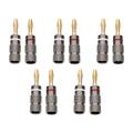 10 Pcs Speaker Wire Plug Gold Plated Banana Plugs for with Speakers Cu Connector Audio