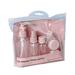 Travel Toiletries Kit 8PCS Portable Leak Proof Refillable Bottles with Toiletry Bag for Liquid Lotion Cream