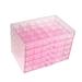 Segolike Earring Rings Necklaces Storage Box Jewelry Organizer Box 5 Layers Clear Detachable Nail Tip Display Case Acrylic Jewelry Storage Box Holder clear pink