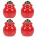 Tea Ceramic Lip Balm Pots Containers Lids Bulk Mini Kitchen Canister 4 Pcs