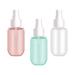 3pcs Sub Empty Bottle Plastic Simple Colorful Emulsion Spray Cosmetics Storage Bottles for Travel (40ml Green Spray Bottle 40ml Red Spray Bottle 40ml Transparent Spray Bottle)