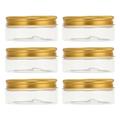 6 Pcs Cream Bottle Food Containers Buttercream Cosmetic Jars Lotion Leak- Proof Small Storage Bottles Sample Travel