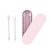 Spirastell Ear spoon Ear Makeup 2Pcs Reusable Portable Cleanable Cotton Swabs Stick Reusable Portable Ear Q-tip Friction Silicone Portable Cleanable Ear Cleanable Ear Q-tip Swabs Ear Makeup YUBZ