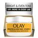 Olay Bright & Even Vitamin C with Lactic Acid Face Moisturizer 2 oz Lightweight Brightening Face Cream for Uneven Skin Tone Recyclable Eco Jar Packaging Value Size