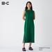Women's Crepe Jersey Sleeveless Dress | Green | Medium | UNIQLO US