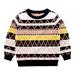 ASFGIMUJ Baby Girl Sweater Boys Girls Winter Long Sleeve Cartoon Knit Sweater Warm Sweater For Children Clothes Knitted Sweater Black 11 Years-12 Years