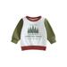 Canrulo Infant Toddler Baby Girl Boy Christmas Sweatshirt Long Sleeve Letter Tree Print Pullover Tops Clothes Red 2-3 Years