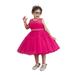 Peyakidsaa Sleeveless Round Neck Ruffled Princess A-Lined High Waist Dress for Girls