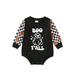 Baby Girl Boy Halloween Romper Ghost Print Patchwork Snaps Jumpsuit