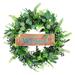 1 Set of Realistic Home Hanging Wreath Ornament Fake Garland Decor Door Hanging Sign Welcome Wreath