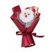 Opvise Mini Christmas Bouquet Artificial Pine Needles Pine Cone Cotton Flower Handed Bouquet Ornament Cute Table Centerpieces Christmas Tree Decoration for Christmas Red