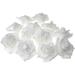 Foam Roses Flower Head Embellishment 3-Inch 12-Count (White)