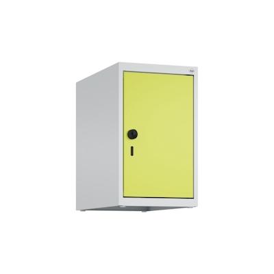 C+P Aufsatzschrank Classic PLUS, 1 Abteil, HxBxT 50x30x50cm, Sicherheitsdrehriegel, Hellgrau/Clowngrün von PROREGAL Image