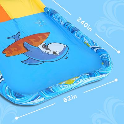 Slip Water Slide for Kids Adult,Inflatable Water Splash Slide Summer Outdoor Toys