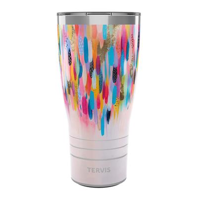 Tervis Traveler EttaVee Be Liquid Prism Triple Walled Insulated Travel Tumbler, Stainless Steel