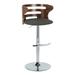 Carson Carrington Cranagh Adjustable Bar Stool with Rounded T Footrest (Set of 2)