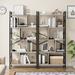 5-Tier Industrial Bookshelf - 61" Tall Storage Bookcase