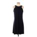 Calvin Klein Casual Dress - Shift: Black Solid Dresses - Women's Size 4