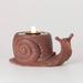 Sullivans 8.5" Copper Finished Snail Fountain, Resin - 18.75"L x 9.75"W x 8.5"H