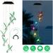 Solar Powered LED Color Changing Wind Chime