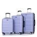 3 Pcs PC Hardshell Luggage Sets Expandable Spinner Suitcase w/TSA Lock