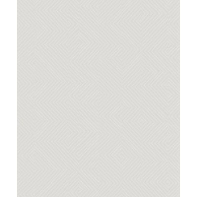 A-Street Prints Ocel Light Grey Geometric Wallpaper