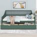 Green Full Size Daybed with 2 Storage Drawers for Kids Teens Adults