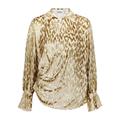 Jonathan Simkhai Luella Lamé fil Coupé Blouse - Gold - 4 (UK8 / S)