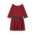 Polo Ralph Lauren Kids Bow-embellished Stretch-cotton Dress (1.5-6 Years) - Red - 2/2T (1.5 Years)