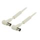 Value Antenna Cable White 120 dB - 1 meter