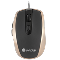 NGS Tick Gold USB Optical Mouse - Gold & Black