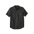 Men's Big & Tall Boulder Creek® Short Sleeve Shirt by Boulder Creek in Grey Wash (Size 5XL)