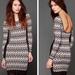 Free People Dresses | Free People Cozy Cabin Sweater Dress-Size Medium | Color: Brown/Cream | Size: M