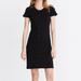 Madewell Dresses | Madewell Black Ribbed Button Front Mini Dress A0580 Size Xs | Color: Black | Size: Xs