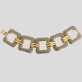 J. Crew Jewelry | J. Crew Classic Link Enamel Bracelet | Color: Gold/Gray | Size: Os