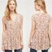 Anthropologie Tops | Anthropologie Vanessa Virgina Cottagecore Floral Tunic Top Size M | Color: Orange/Pink | Size: M