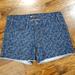 Levi's Shorts | Levi's Womens Floral Raw Hem Jean Shorts Size 8 | Color: Blue/Orange | Size: 8